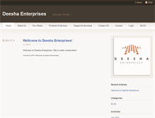 Tablet Screenshot of deesha.net.in